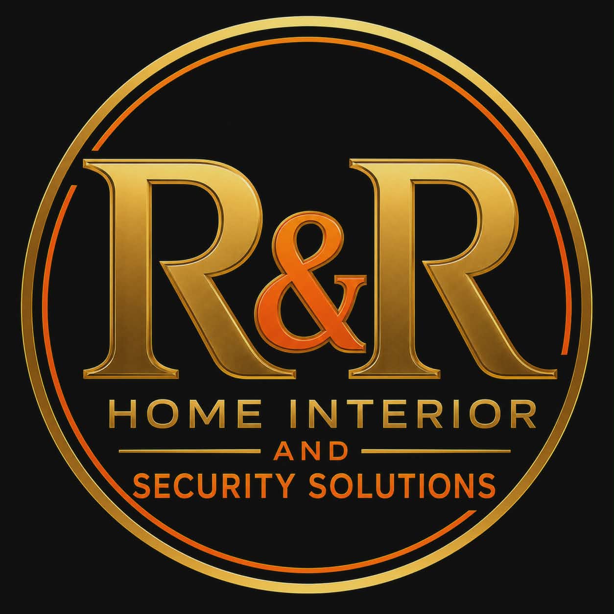 R and R Home Interior and Security Solutions Logo